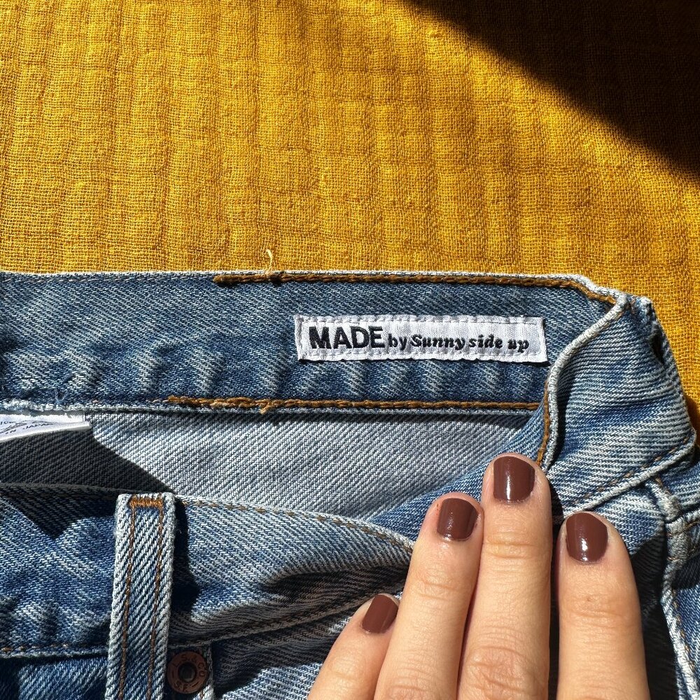 Sunny Side Up Levi Upcycled Jeans Japanese Brand